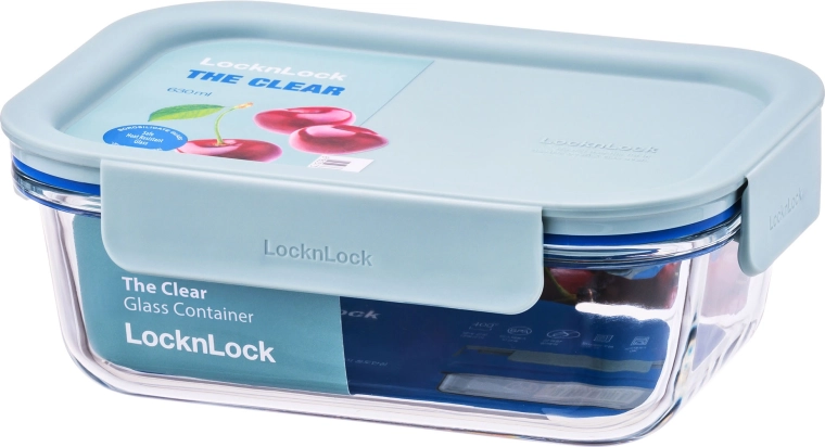 Glasbageform med låg LOCKnLOCK Clear Glass 630 ml af borosilikatglas