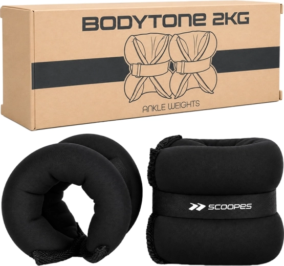 BodyTone håndledsvægte 2 kg sorte