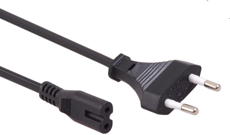 Strømkabel “otte-tal” C7 2 pin 1,5 m EU