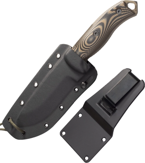 Kydex-skede med flere bæremuligheder