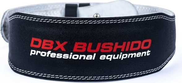 DBX BUSHIDO styrkebælte i naturligt læder med dobbelt spænde – Variant 1