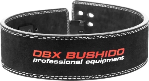 Vægtløfterbælte DBX BUSHIDO i læder med løftespænde