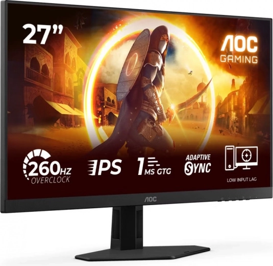 Fast IPS-panel og 1 ms GtG til hurtige reaktioner