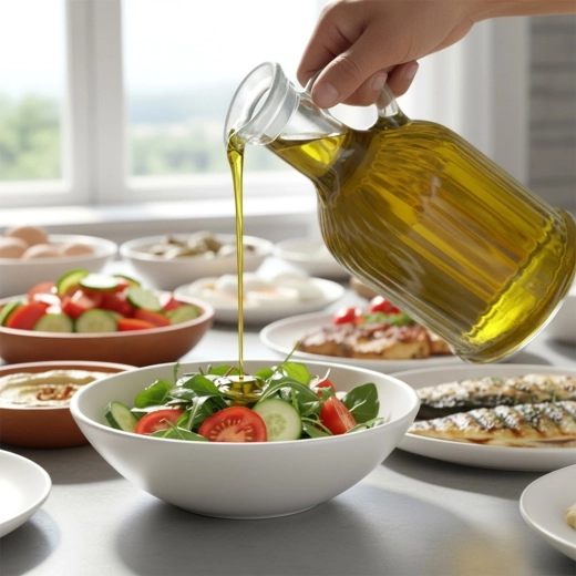 Stilfuld servering ved bordet