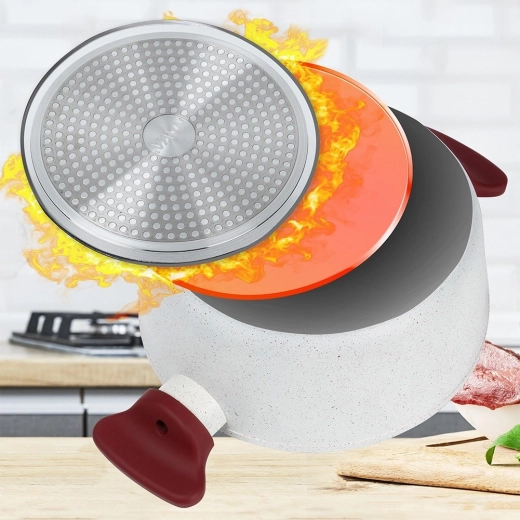 Induktionsbund for jævn varmefordeling