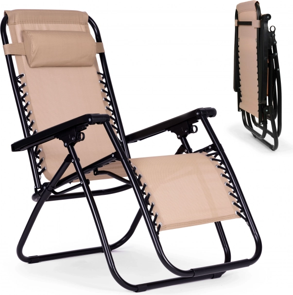 Have-liggestol med justerbar position ZERO GRAVITY – beige MultiGarden