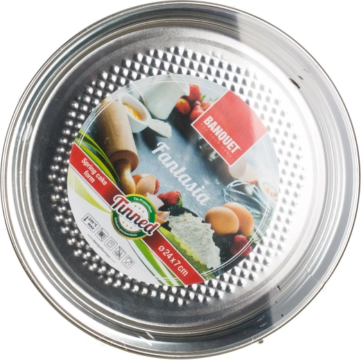 Robust fortinnet plade for jævn bagning