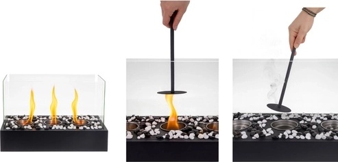 Mere sikker flamme takket være glasvægge