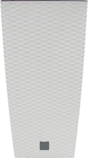 Plast blomsterkrukke Rato Square 26,5 × 26,5 × 50 cm hvid