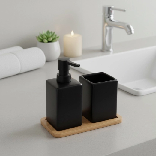 Stilfuld orden ved håndvasken