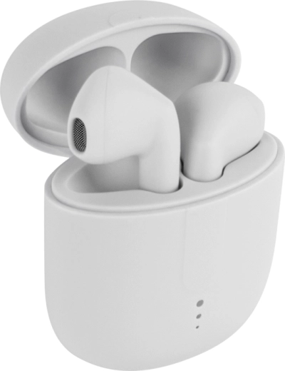 Setty TWS-0 trådløse Bluetooth-hovedtelefoner med opladningsetui, hvid