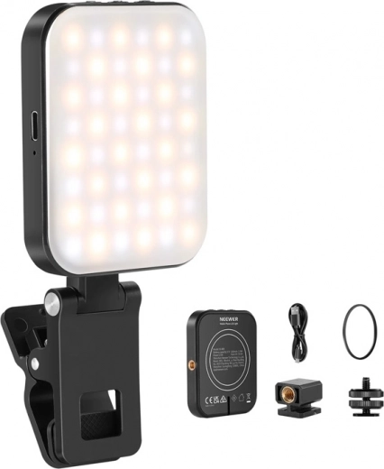 Neewer BL48B magnetisk LED selfielys til telefon og kamera
