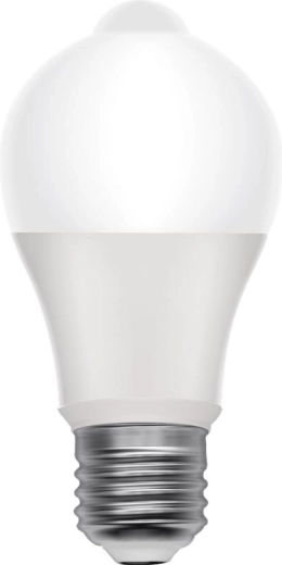 LED-pære RETLUX E27 med PIR- og skumringssensor, 8 W, varm hvid