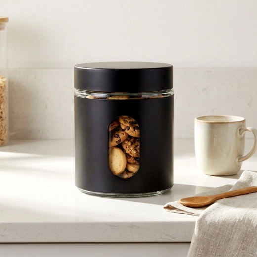 Holdbart glas og stilfuld sort kappe