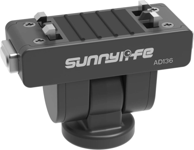 Sunnylife hurtigkoblingsadapter 1/4" med 180° rotation til Insta360 X4 Air, X5 og Ace