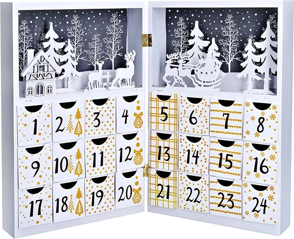 Solight LED adventskalender bog 40 × 30 cm
