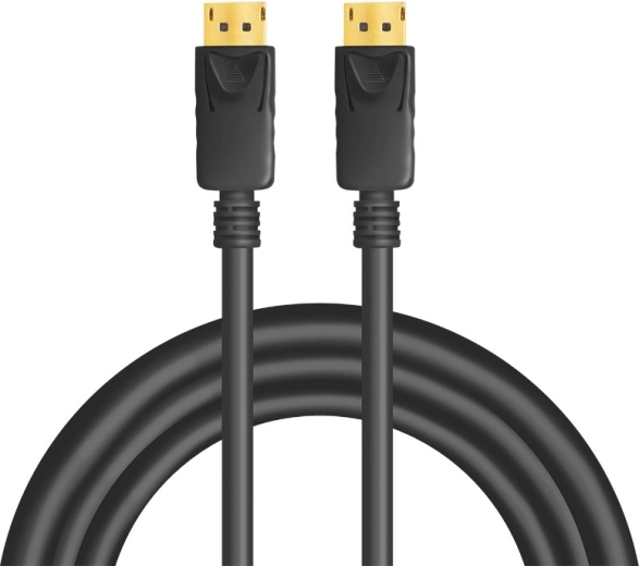 DisplayPort-kabel 8K ved 60 Hz og 4K ved 120 Hz, 5 m, sort