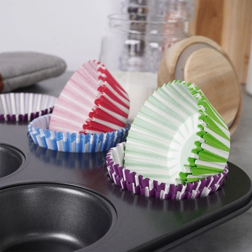 72 farvede papirforme i pakken