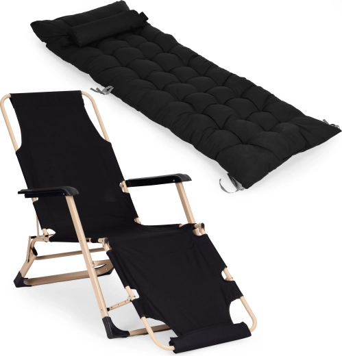 Blød, quiltet madras med nakkestøtte