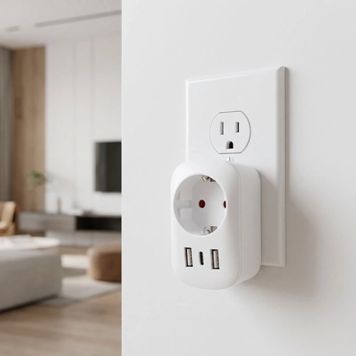 Hurtig opladning USB-A + USB-C PD (20 W)