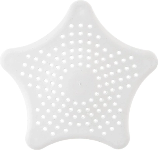Vaskesi i stjerneform med sugekopper 16 cm – hvid
