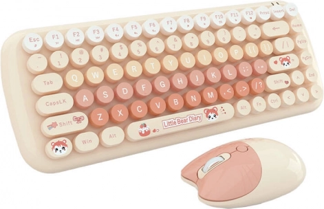 Mofii Candy New 2.4G trådløst tastatur- og musesæt (orange)