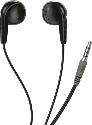 Maxell EB-98 sorte in-ear-høretelefoner med 3,5 mm jackstik