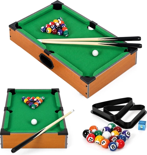 ECOTOYS mini-billardbord til børn 50 × 30 cm