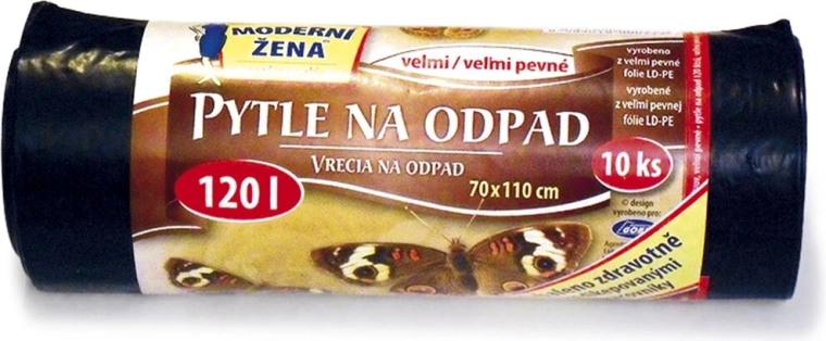 Affaldssække 120 l sorte (10 stk.)