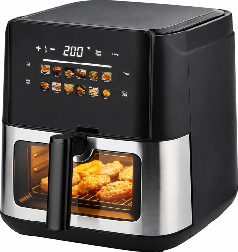 Varmluftfriture (air fryer) 8 l 1700 W med 12 programmer