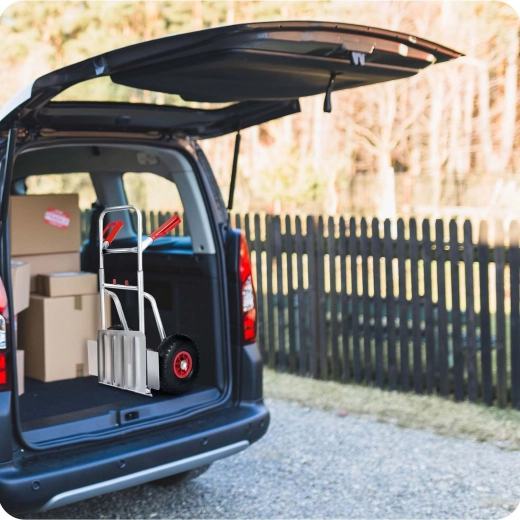 Sammenklappelig platform og kompakt opbevaring