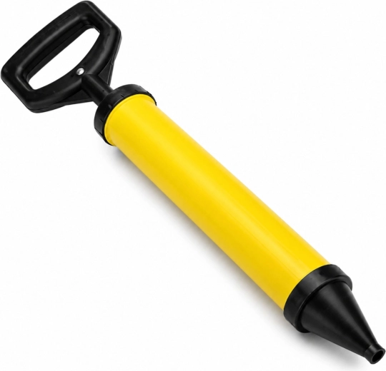Ergonomisk håndtag og tætnet stempel til ensartet udpresning