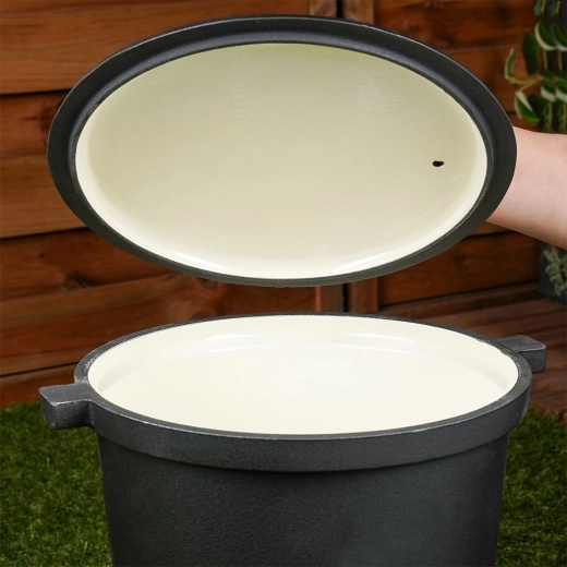 Emaljerede indvendige overflader for nem rengøring