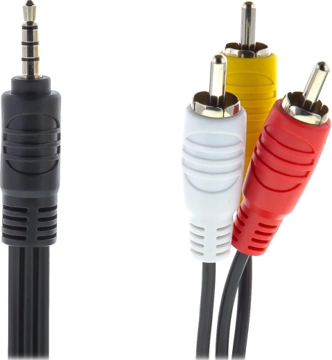 Sencor AV-kabel 3,5 mm jack til 3× RCA, 1,5 m
