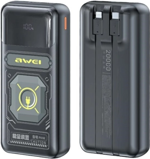 Powerbank P99K 22,5 W 20.000 mAh sort