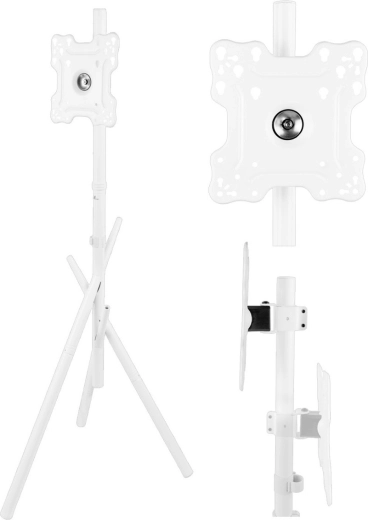 Gulvstander til TV Maclean MC-181 hvid 27–55"