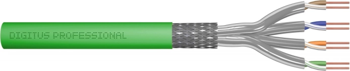Installationskabel CAT 8.2 S/FTP Dca LS0H 100 m grøn