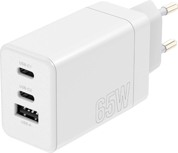 Tre porte til samtidig strømforsyning