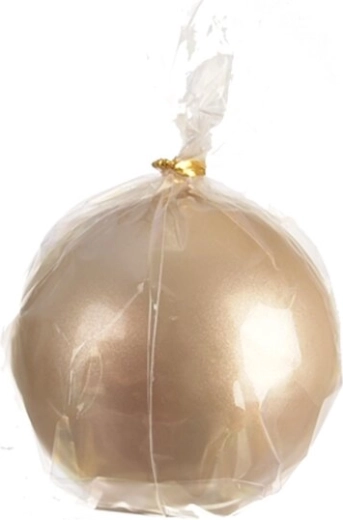 Dekorativ kuglelys i champagnefarve 8 cm