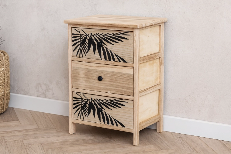 Kommode med 3 skuffer Zofia 40 × 29 × 58 cm