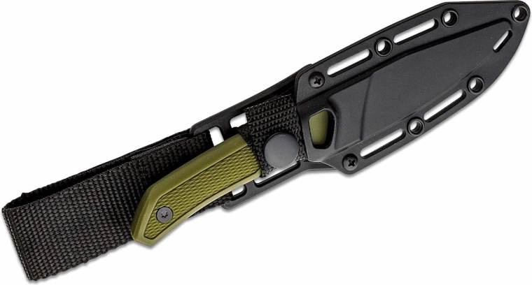 Ergonomisk håndtag og praktisk skede