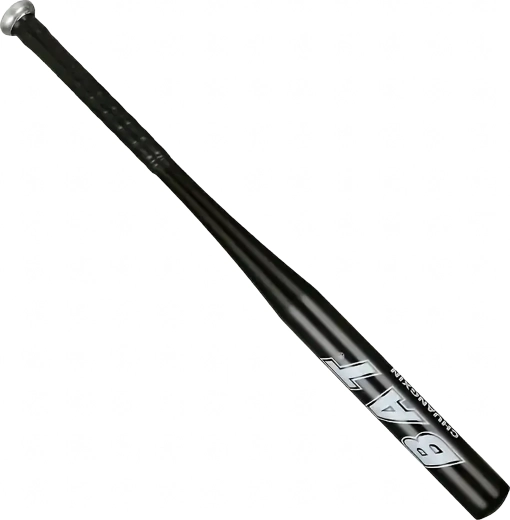 Aluminium baseballbat 25" (64 cm) – let træningsbat i sort