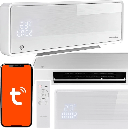 Maltec luftgardin PT5800W-WH WiFi med fjernbetjening - 1 stk.