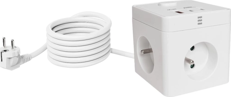 RETLUX-forlængerledning med USB-opladning