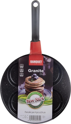 Non-stick granitbelagt overflade til stegning med minimalt fedt
