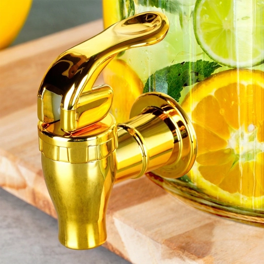 Stilfuld guldfarvet overflade