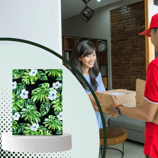 Stilfuldt tropisk design for bedre unboxing