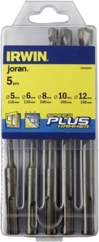 Sæt af bygningsbor IRWIN SPEEDHAMMER PLUS 5–12 mm, 5 stk.