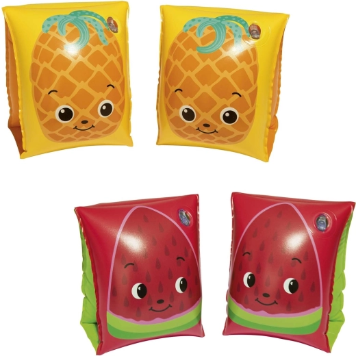 Oppustelige armbånd til børn BESTWAY frugt – vandmelon/ananas 23 × 15 cm