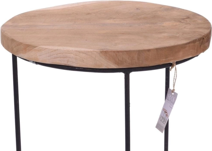 Naturligt teaktræ og robust metal